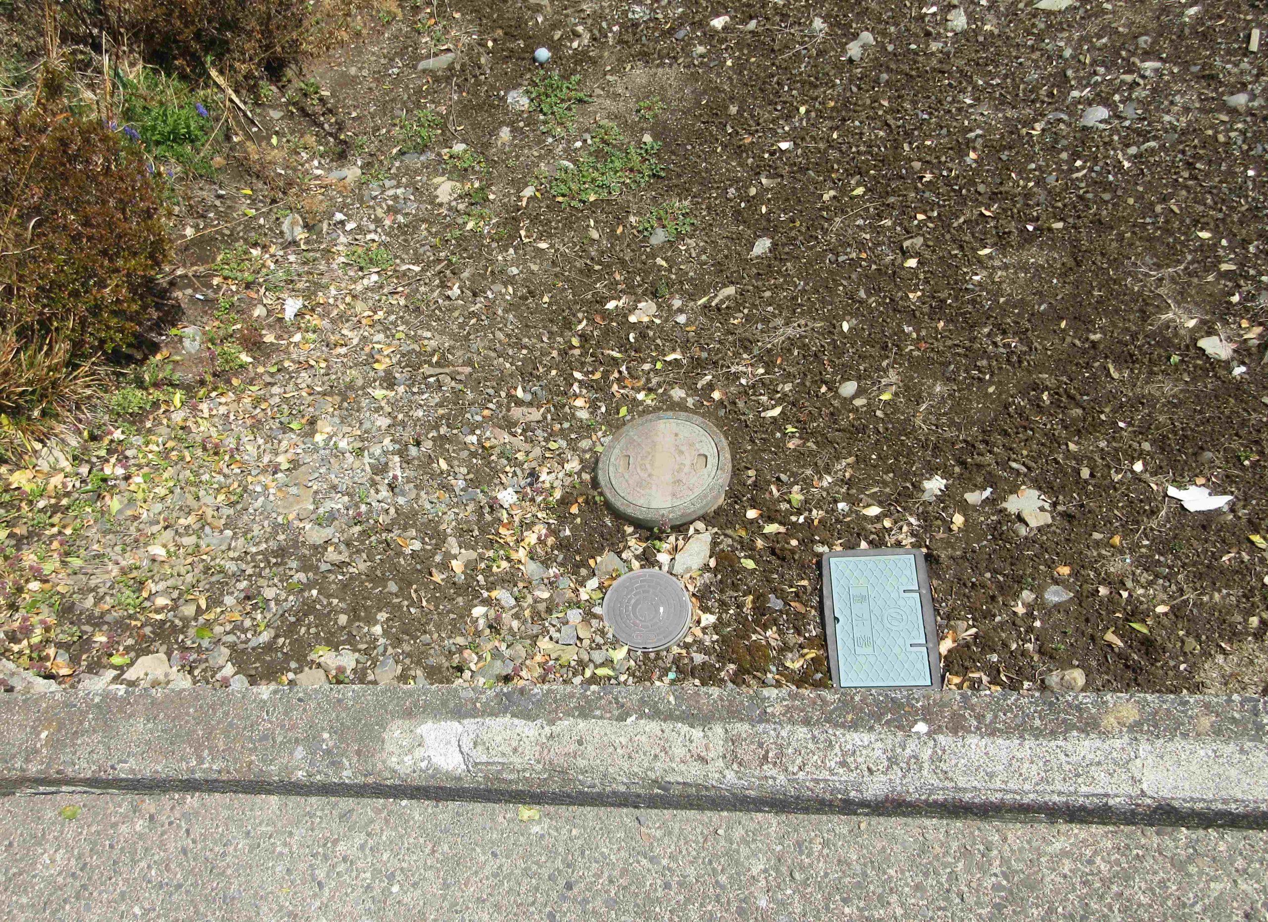 宅地内上下水道桝あり